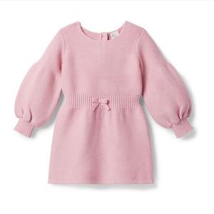 Janie and Jack toddler girl pink sweater dress